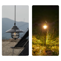 Mocna lampa i latarnia solarna do kempingu | MOBI GARDEN