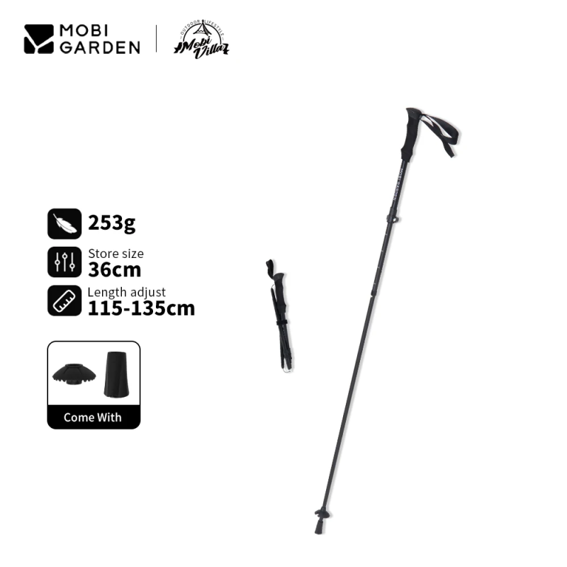 Ultralekkie kije trekkingowe: MOBI GARDEN Kije trekkingowe ze stopu aluminium