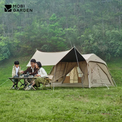 Mountain Cabin Tent: MOBI GARDEN Holiday 5.0 for Camping