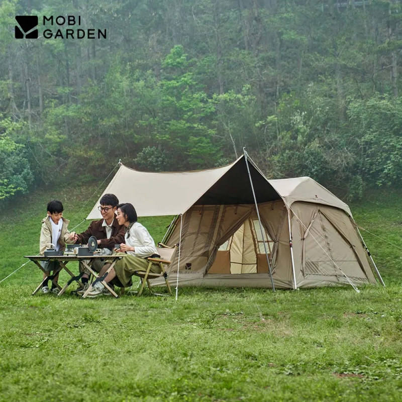 Mountain Cabin Tent: MOBI GARDEN Holiday 5.0 for Camping