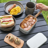 Przenośny aluminiowy pojemnik na obiad | MOBI GARDEN Camping & Picnics