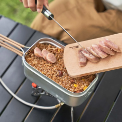 Przenośny aluminiowy pojemnik na obiad | MOBI GARDEN Camping & Picnics