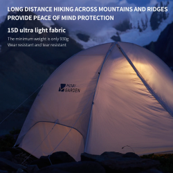 Mobi Garden Ultralight Camping Tent do pieszych wędrówek i jazdy na rowerze